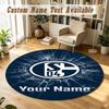 Round Rug Custom NameSchalke 04 FC Pattern Non Slip Carpet Home Floor Decor