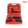 Vacuum Type Cooling System Test Water Tank Leak Detection Detector Tool Car Water Tank Pressure Gauge Radiator Pressure Tester 14pcs/28pcs