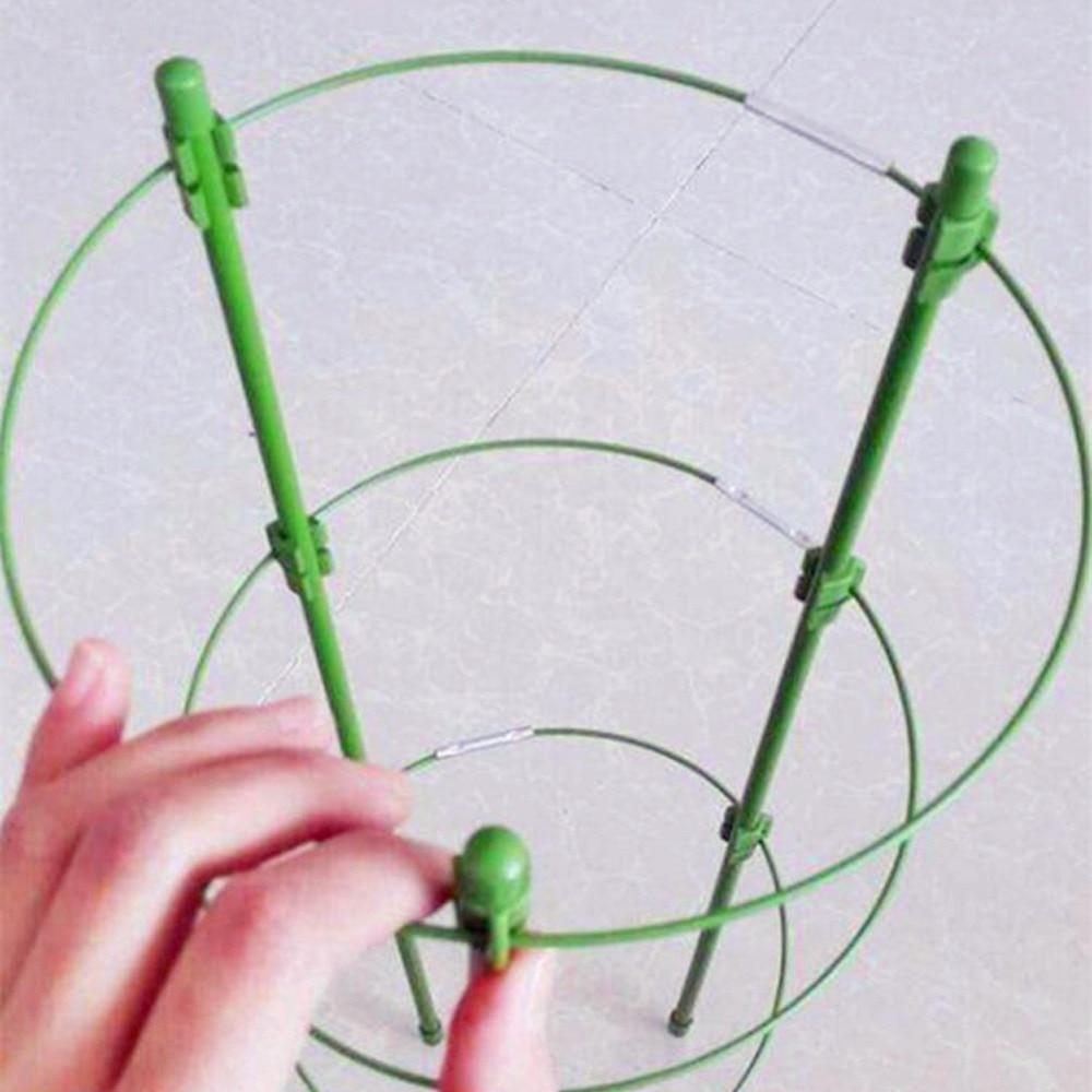 45cm/60cm Climbing Vine Rack Plant Potted Support Frame Plastic Coated Steel Flower Vegetables Decorative Trellis Bracket 1Pc