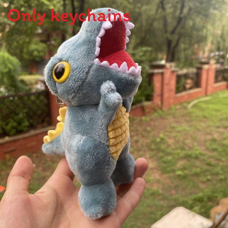 Плюшевый брелок Динозавр Рекс с вышивкой для украшения сумки и подарков