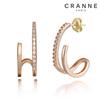 Серьги-кольца 14K Line (Позолоченный) C24EGF093