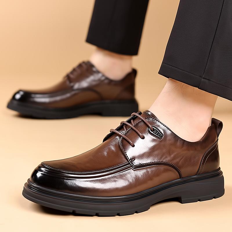 Дизайнерский бренд элегантные туфли броги классические коричневые мужские деловые туфли для интервью и поездок на работу мужские кожаные туфли для вождения