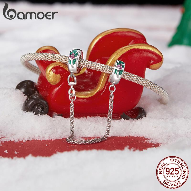 BAMOER S925 Серебро Рождественская Снежинка Снеговик Шармы Подходят для Оригинального Браслета DIY Шарм Bamoer для Изготовления Ювелирных Изделий Рождественский Подарок