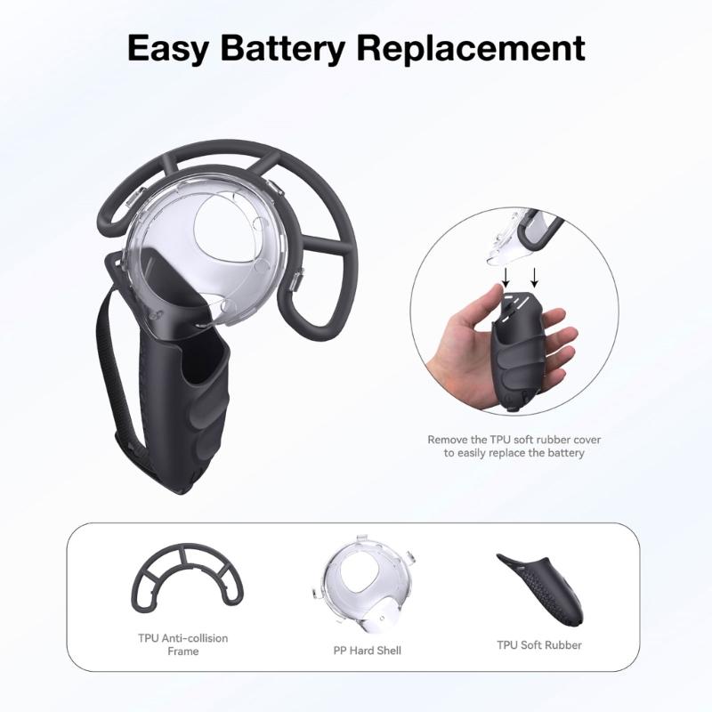 Защитная накладка из силикона для VR-гарнитуры Meta Quest 3, чехол-крышка для маски и линз, аксессуар