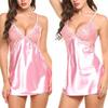 1PCS Lace Sexy Deep V Neck Comfortable Women Pajamas High Quality Sleepwear Nightdress Solid Color