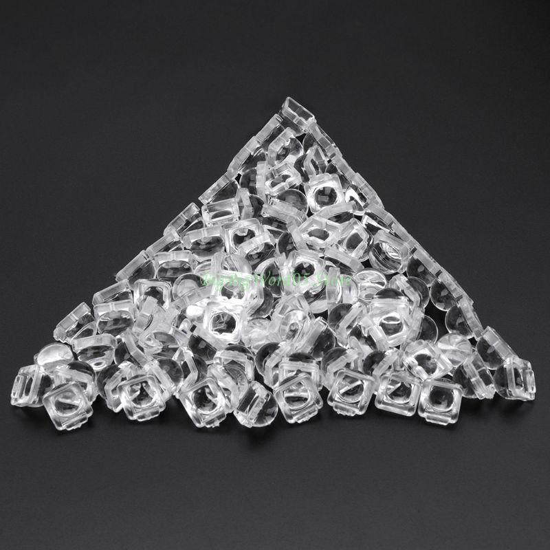 24TE 100 ШТ. Высококачественная линза для 5050 LED WS2812 APA102 WS2811 SK6812 30 60 140 Градусов Линза