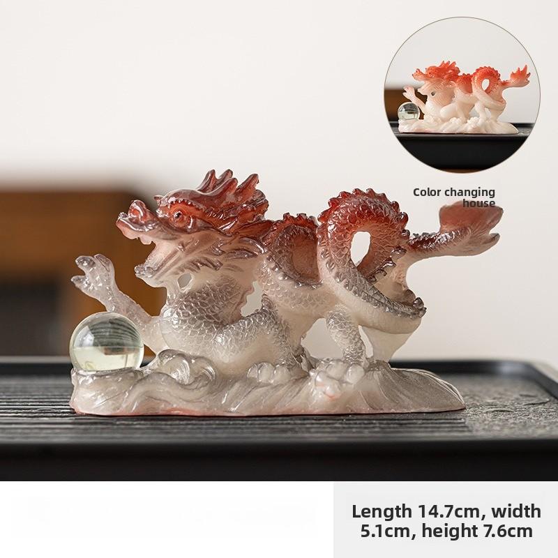 Tea Pet Ornament Golden Dragon Play Beads Attract Wealth Xianglong Tea Table Tea Tray Tea Table Tea Set Can Raise Tea To Play