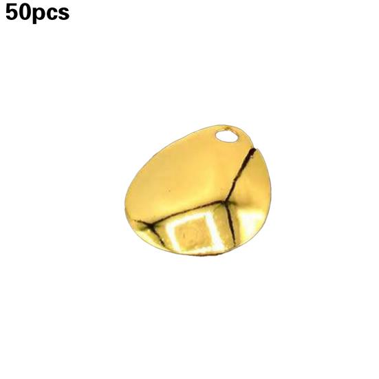 50 шт. Блесны-лепестки Яркий цвет Легкое вращение Гладкая отделка Широкое применение Защита от ржавчины Рыболовный аттрактор Компактная блесна-спиннер