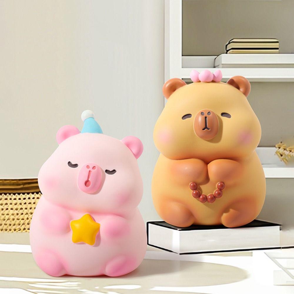 Модель Копилка для детей Большая емкость Капибара Органайзер для денег Банка Горшок для хранения денег Детский подарок