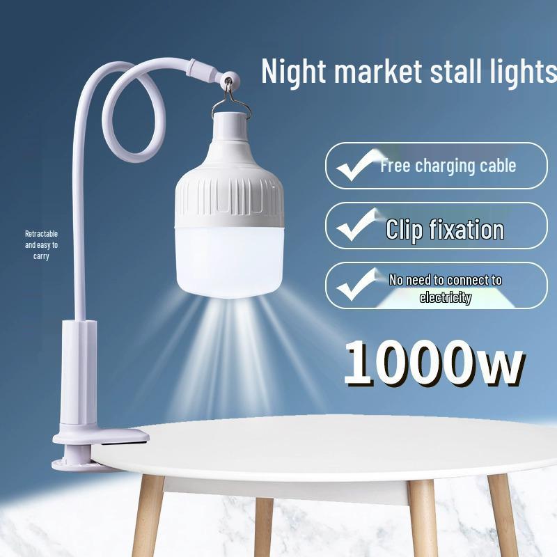 Portable LED Camping & Emergency Light Bulb for Night Markets and Outdoor Use