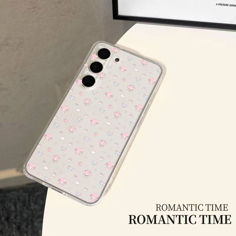 Чехол для телефона MY S-SWEET P-PIANO для Samsung Galaxy S21 S22 S23 S24 S25ULTRA FE Ultra Plus5G A52S Прозрачный чехол