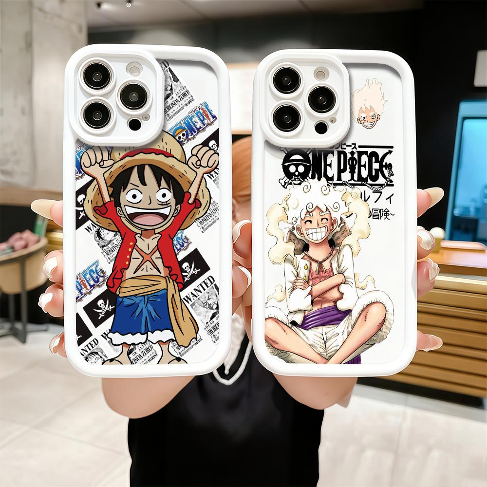 ONE P-PIECE Anime phone case For iPhone 12 11 13 14 15 16 17 Max Pro Plus Air Mini Drop-Proof Flexible Silicone Case