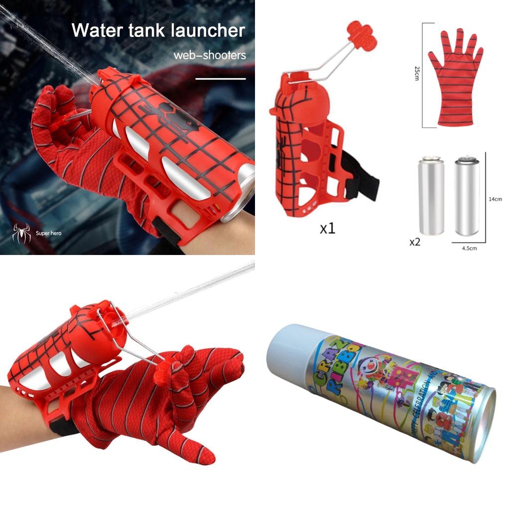 Игрушечные перчатки-паутинники для детей на Хэллоуин для ролевых игр с функцией распыления паутины