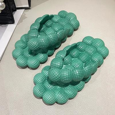 Модные женские тапочки-пузырьки для отдыха, шлепанцы с массажной подошвой Eva, супермягкие женские сандалии, нескользящие пляжные шлепанцы 2024