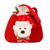 Santa Claus Printed Drawstring Pouch Party Decor Peace Fruit Sack Xmas Gifts Bag Candy Bag Handbag