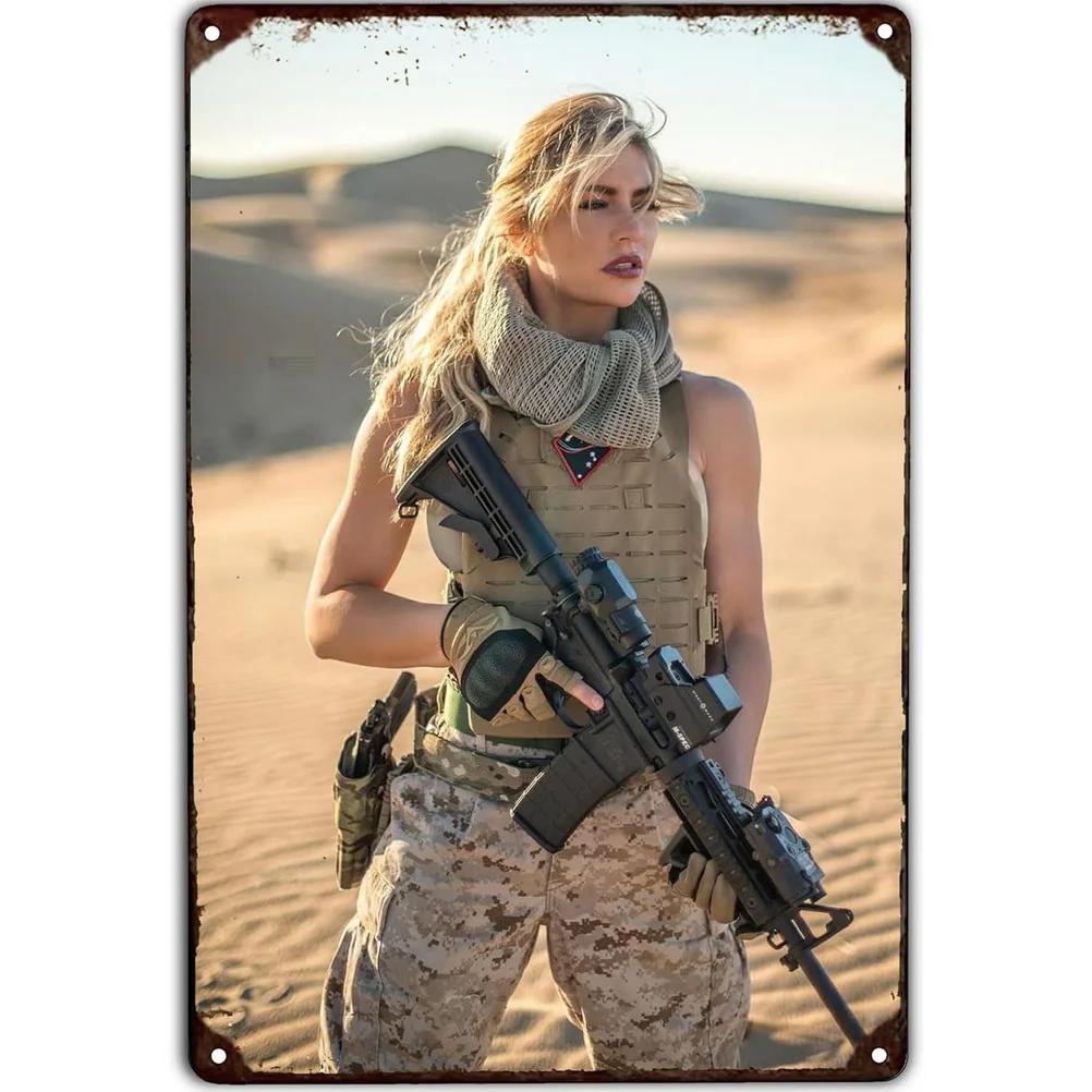 Металлические жестяные знаки, военная пин-ап настенная декоративная табличка, винтажный художественный постер, железная картина для пещеры для мужчин, кафе, сада, клуба, бара
