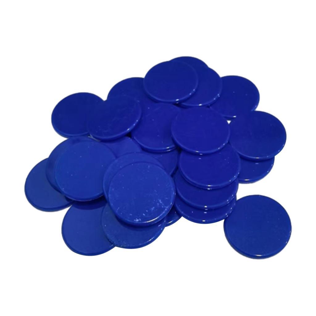 100 штук пластиковых фишек для покера, фишки для бинго, жетоны, игрушки для вечеринки, казино, аксессуар для настольной игры