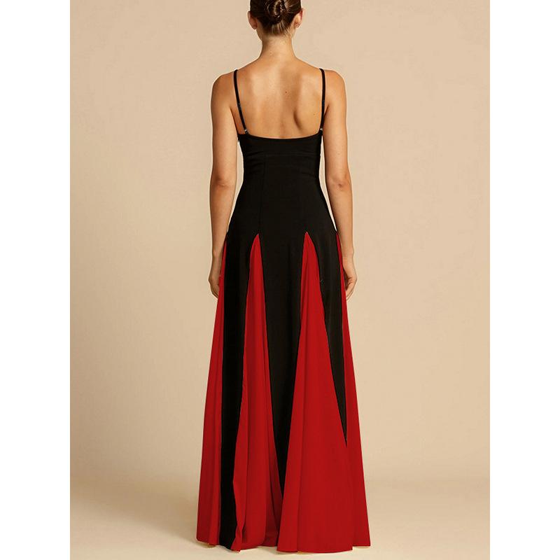 Элегантная мода модный ночной клуб с открытыми плечами сшитый большой юбкой слинг платье женские вечерние платья