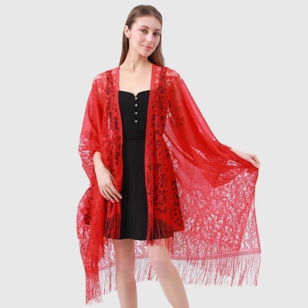 Breathable Sunshade Thin Large Scarf Sunscreen Seaside Vacation Cloak Women