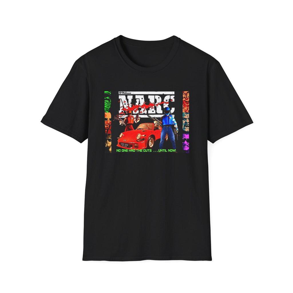 Narc shirt - Unisex Softstyle Narc arcade T shirt Narc arcade game shirt 80s Narc arcade game inspired T shirt
