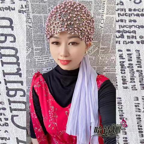 2022 New Design Scarf Hat Hui Woman With Head Coveringhot Selling Ball Baotou Caps Are Light and Breathable