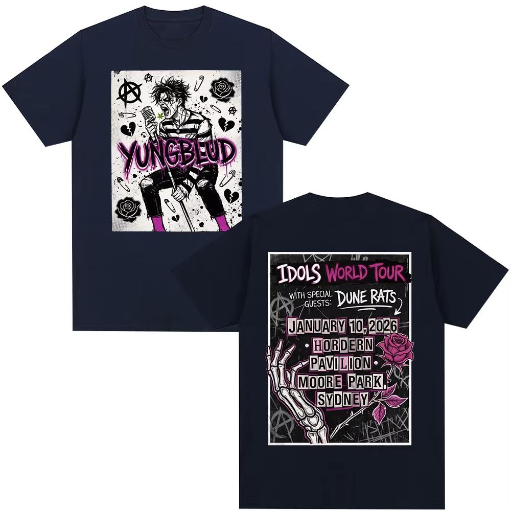 Yambulude Printed TShirt Iconic World Tour Concert Edition TShirt for Unisex Fashion HipHop ShortSleeved TShirt