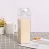 500/1000Ml Milk Carton Water Bottle Square Milk Coffee Juice Tea Cup Transparent Milk Storage For Outdoor Sports Camping Gym