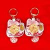 Maneki Neko Car Keychain Lucky Cat Car Backpack Keyring Best Friend Charms Pendant Couple Gift Keychain