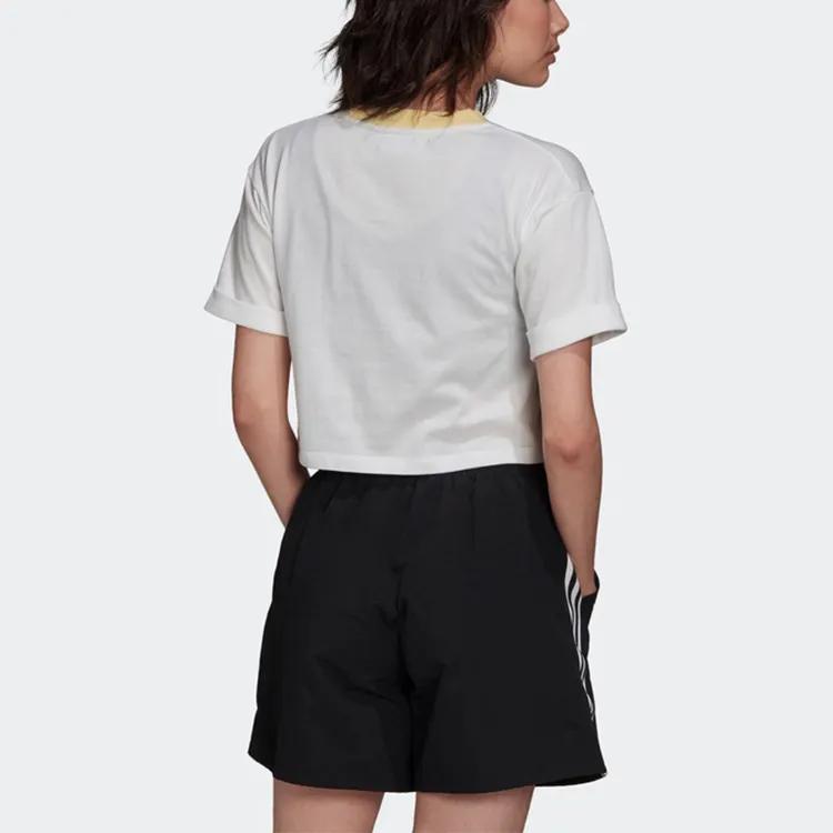 Adidas Originals T Shirt Women's White (Unisex) Crop Tops FM3260