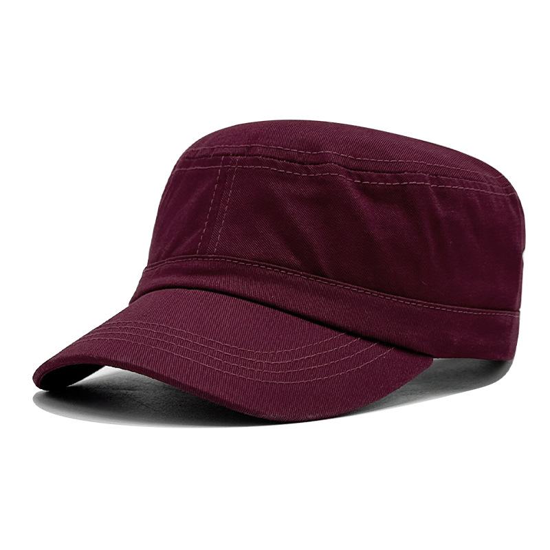 Весенне-летняя шляпа с плоским верхом для мужчин и женщин, модная тонкая дышащая бейсболка, уличный персонализированный солнцезащитный козырек, военная шляпа, бейсболка