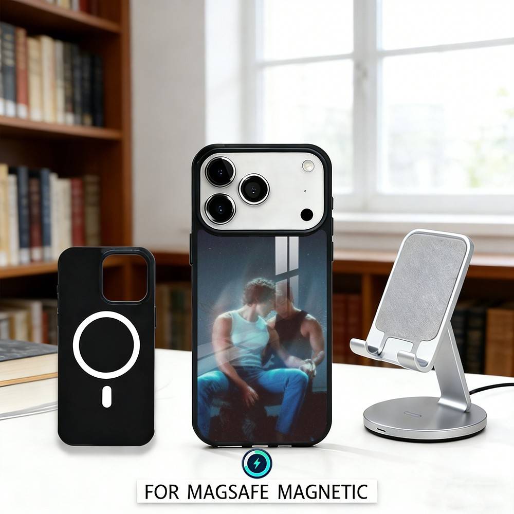 1PC Ice hockey H-Heated R-Rivalry Phone Case Magnetic For iPhone17 16 15 14 13 12 Pro Max For Magsafe Wireless Charging Cover