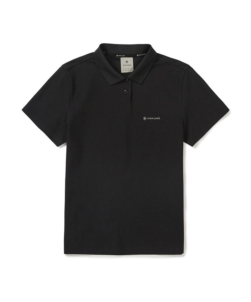 SNOWPEAK APPAREL Базовая женская рубашка-поло из пике (S25Mwfps67) черный