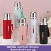 Современные термосы-вакуумные фляги с чашкой, герметичные, прочные, из нержавеющей стали, с изоляцией, для горячих и холодных напитков
