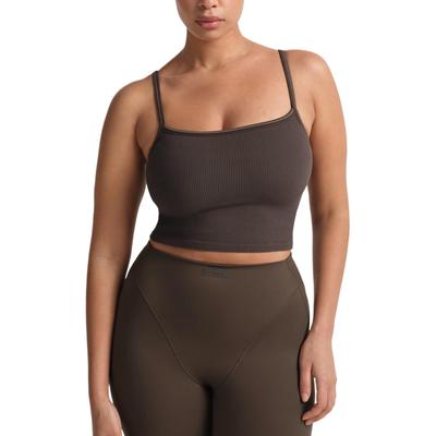 × SKIMS Тонкий дышащий топ-майка в рубчик без швов однотонный женский tops BABRA10223W-PHR