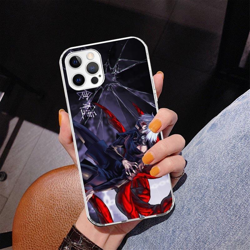 Чехол для телефона G-Ghoul Tokyo Kaneki Ken Для iPhone 17 Air 16 Pro Max 16E 15 + 14 Plus 11 12 13 Mini 7 8 SE Подарок Печатная Крышка Fundas