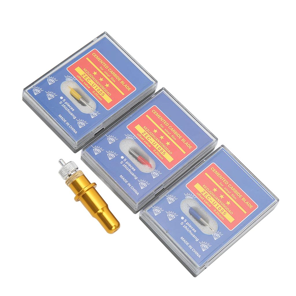 Cutting Plotter Knife Holder Kit 3 Types Different Blades Incisive Cutting Safe Packaging Tungsten Steel Cutter Blades