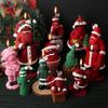 Hat Human Shape Plaster Mould 3D Hold Tree Santa Silicone Candle Mold Festival Decor Christmas Day Gift