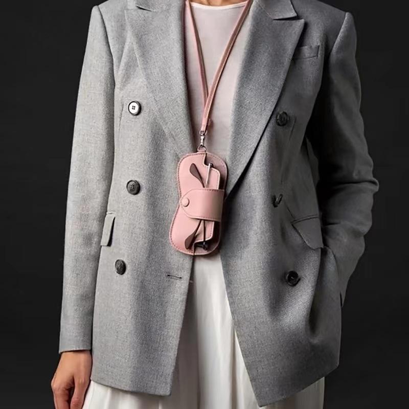 1 шт. Водонепроницаемая сумка для солнцезащитных очков, портативный подвесной чехол для хранения очков, модный чехол из ПУ кожи для женщин и мужчин