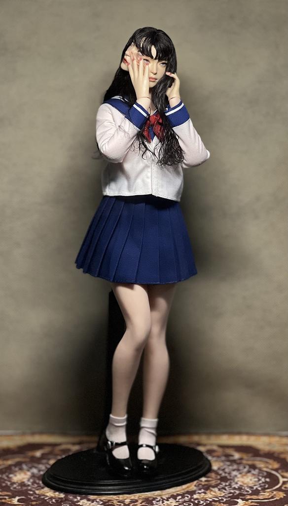 Toys Hobbies Figure with TBLeague Body GS Pure Style High School Girl White Dark Blue JK Sailor Uniform Short Mini Skirt Version Shoes and Socks Not &