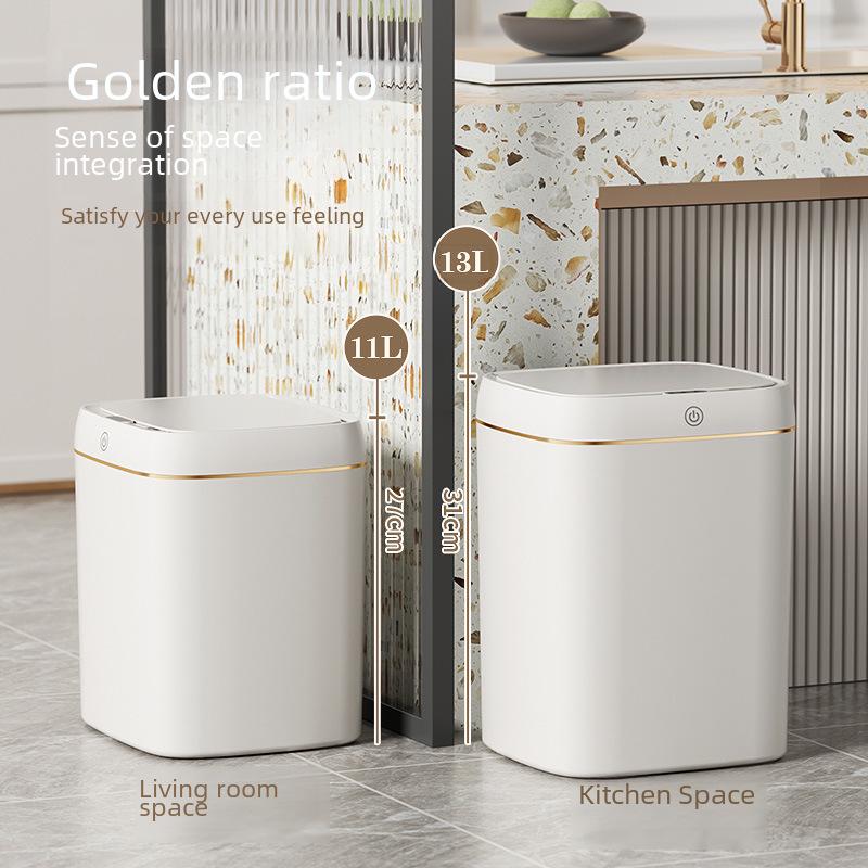 Умный сенсорный мусорный бак для кухни, ванной и спальни - роскошный дизайн