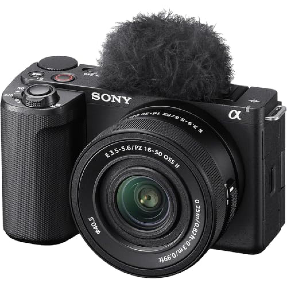 Sony Vlog Camera Interchangeable Lens VLOGCAM APS-C Mirrorless Single Lens Camera ZV-E10M2 Power Zoom Lens Kit (Included Lens: SELP16502) Windscreen I