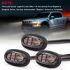 3xRaptor Style Smoked-Lens Amber LED Front Grille Running-Lights For Ford F150