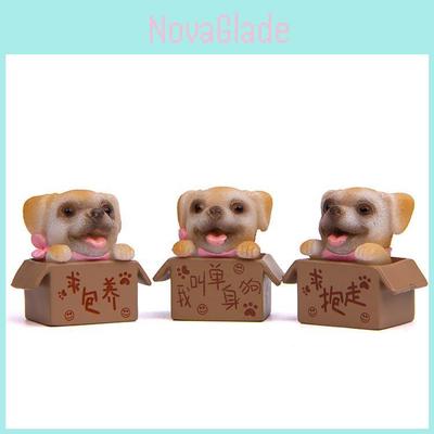 Милая мультяшная коробка с корги, хаски, овчаркой, мини-модель для домашнего декора и подарков