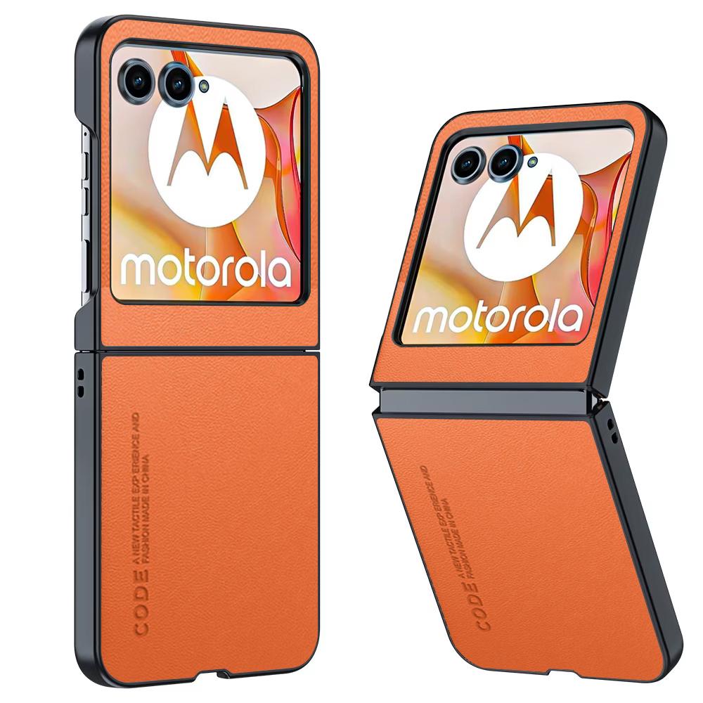 Для Motorola Razr 60 Ultra / Razr 50 Чехол Роскошный защитный чехол из искусственной кожи для Motorola Moto Razr 50 Ultra Funda Capa