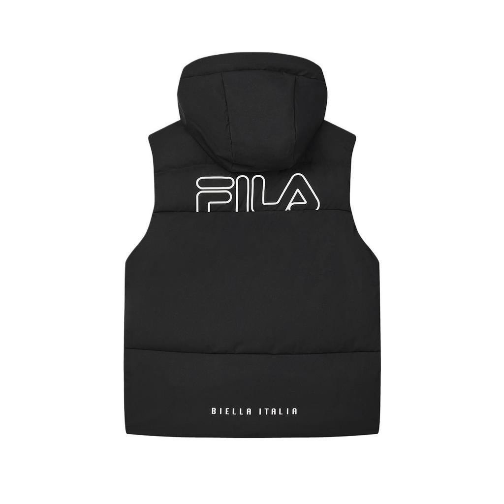 Fila Originalebielle New Year Series Logo Water-Resistant Stain-Resistant Comfortable Vest Men Vest Black F11M519902F-BK