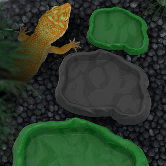 Кормушка для рептилий Террариумная миска Миска для корма и воды для черепахи, ящерицы, геккона, бородатой агамы