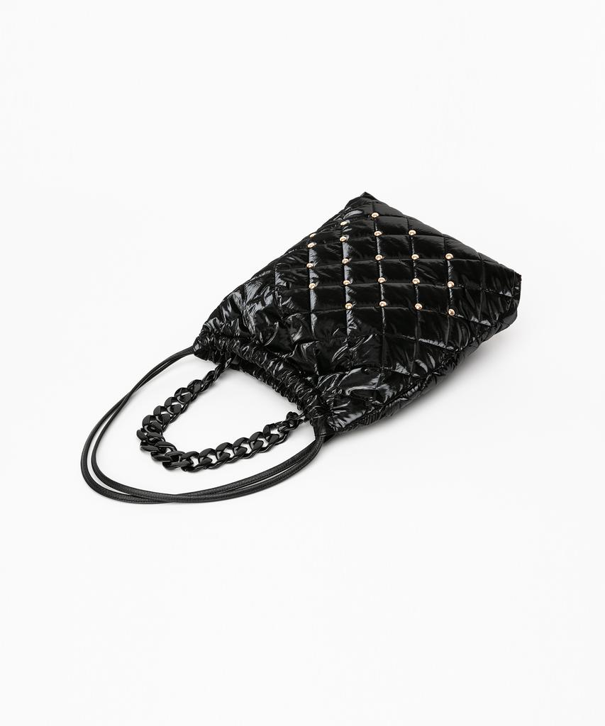 Jina In Ny Royal Princess Large Shoulder Bag [Black Quilting]