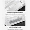 No Punch UV Sterilization Toothbrush Holder 4 Slots Smart Toothbrush Rack  Daily Hygiene
