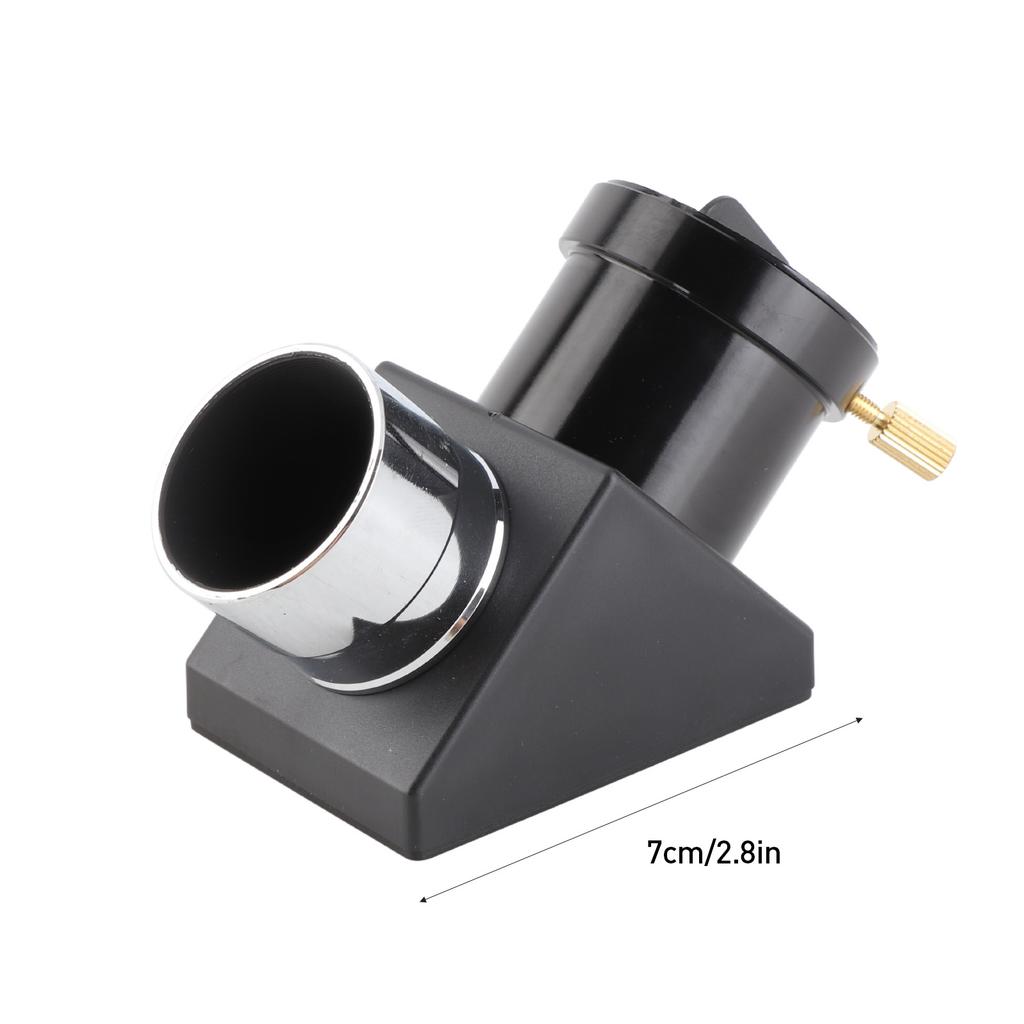 Astronomical Telescope Eyepiece Prism 90 Degree Lens 1.25IN Diagonal Mirror Prism for Refractor Cassegrain Telescope