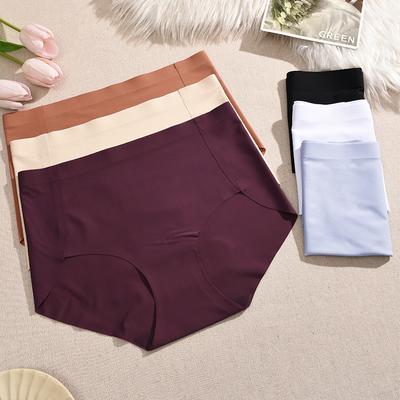 Женские бесшовные трусы Женское корректирующее белье Мокко Большие размеры Трусики Однотонное дышащее нижнее белье Женское белье XS-XXL